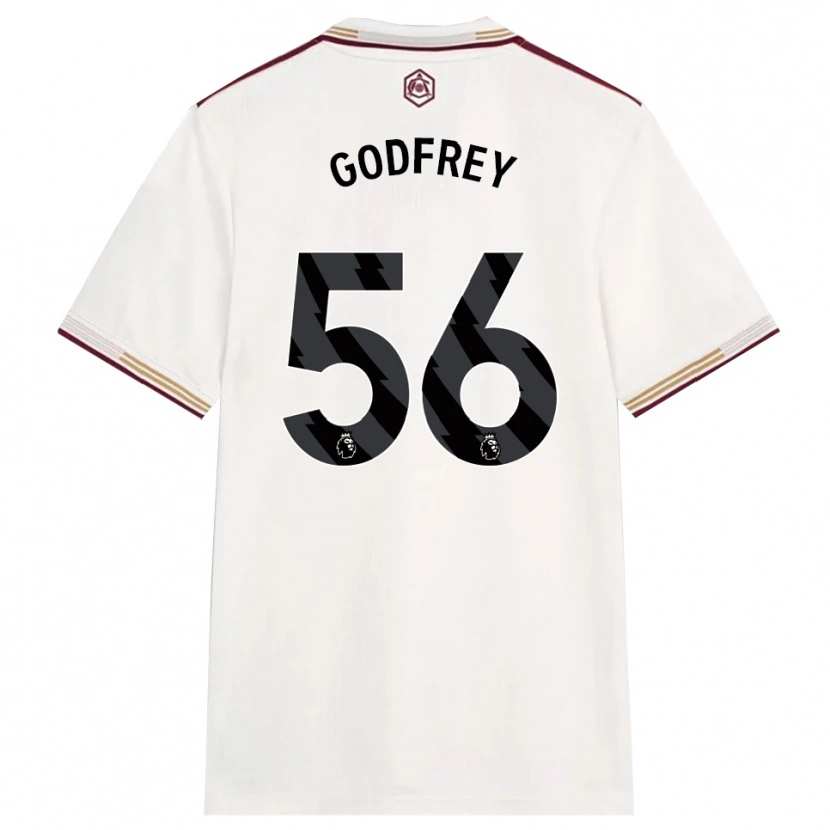 Danxen Pánské Freya Godfrey #56 Smetanově Bílá Burgundská Třetí Hráčské Dresy 2025/26 Dres