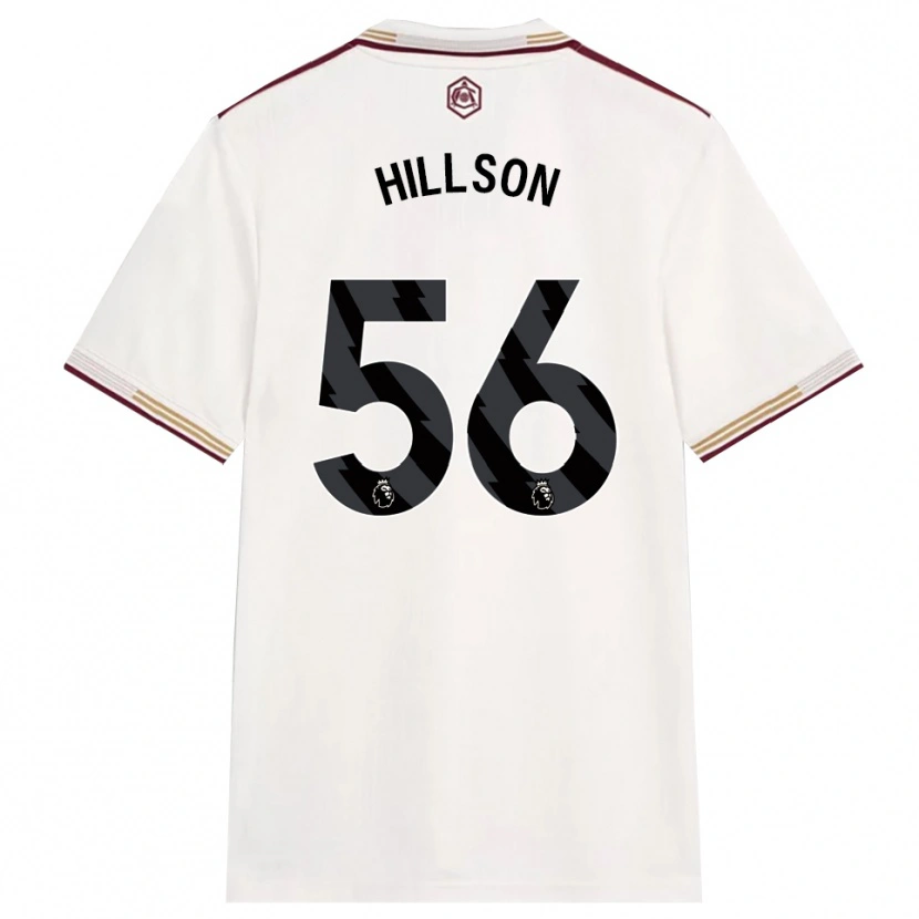 Danxen Pánské James Hillson #56 Smetanově Bílá Burgundská Třetí Hráčské Dresy 2025/26 Dres