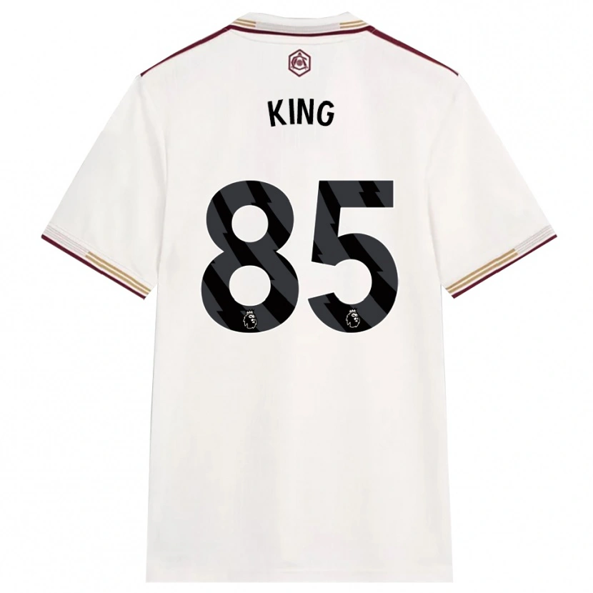 Danxen Pánské Josiah King #85 Smetanově Bílá Burgundská Třetí Hráčské Dresy 2025/26 Dres
