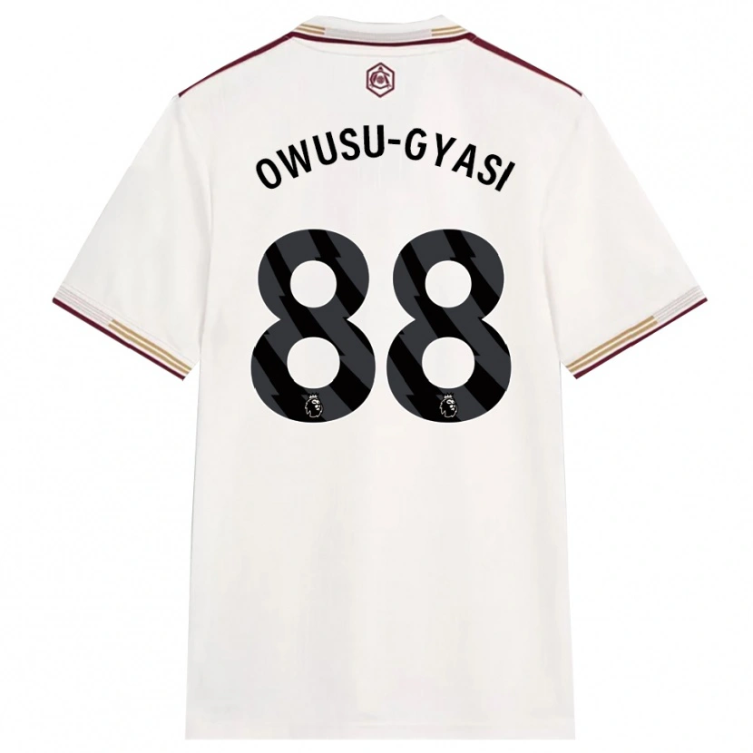 Danxen Pánské Abraham Owusu-Gyasi #88 Smetanově Bílá Burgundská Třetí Hráčské Dresy 2025/26 Dres