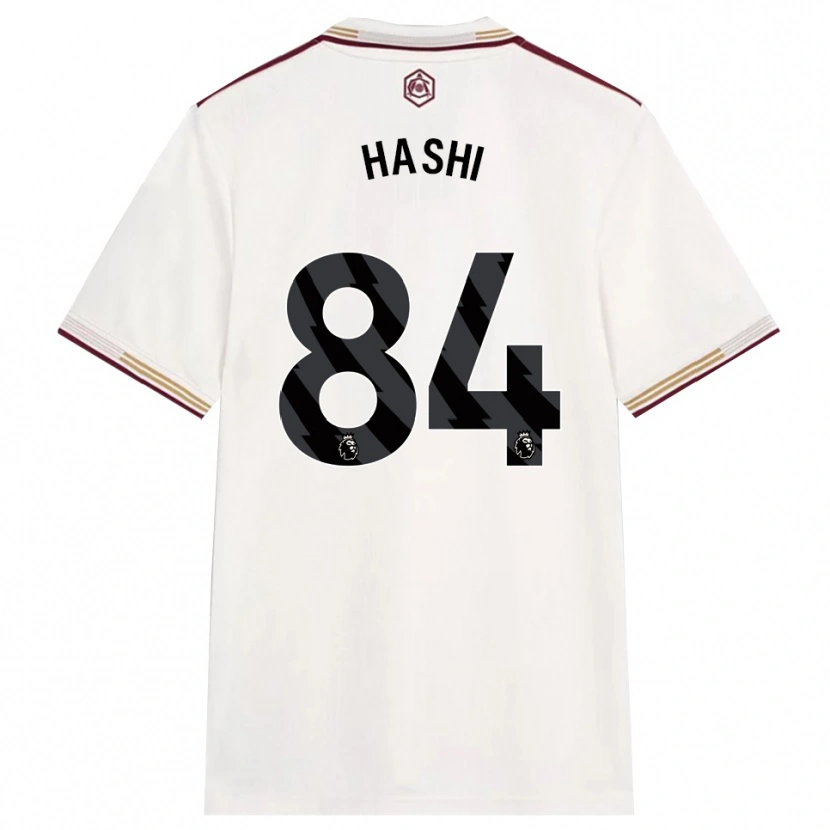 Danxen Pánské Maalik Hashi #84 Smetanově Bílá Burgundská Třetí Hráčské Dresy 2025/26 Dres