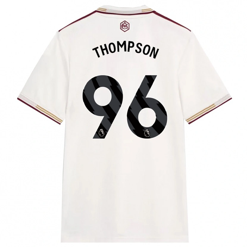 Danxen Pánské Kyran Thompson #96 Smetanově Bílá Burgundská Třetí Hráčské Dresy 2025/26 Dres
