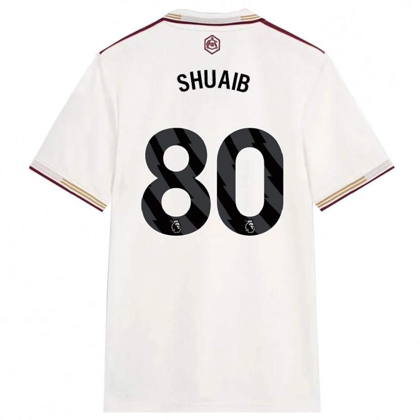 Danxen Pánské Zac Shuaib #80 Smetanově Bílá Burgundská Třetí Hráčské Dresy 2025/26 Dres
