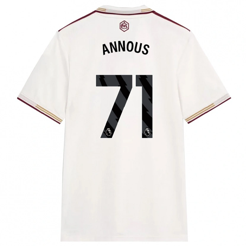 Danxen Pánské Andre Harriman-Annous #71 Smetanově Bílá Burgundská Třetí Hráčské Dresy 2025/26 Dres