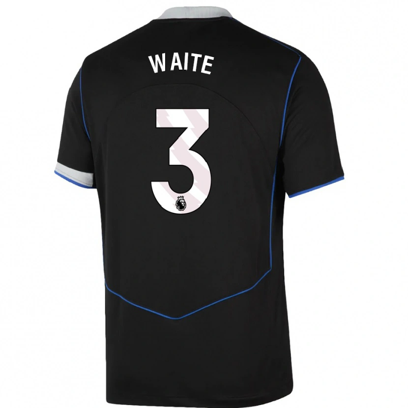 Danxen Pánské Dante Waite #3 Černá Modrá Stříbrná Třetí Hráčské Dresy 2025/26 Dres