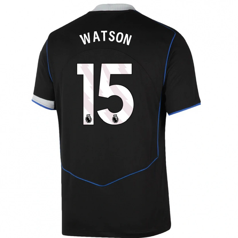 Danxen Pánské Reggie Watson #15 Černá Modrá Stříbrná Třetí Hráčské Dresy 2025/26 Dres