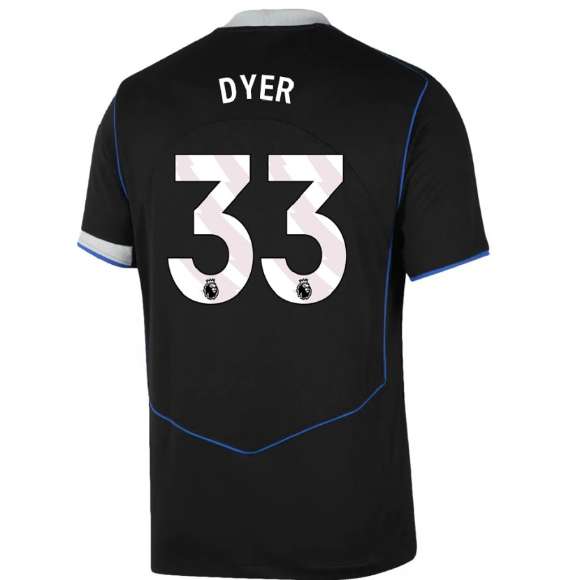 Danxen Pánské Kiano Dyer #33 Černá Modrá Stříbrná Třetí Hráčské Dresy 2025/26 Dres