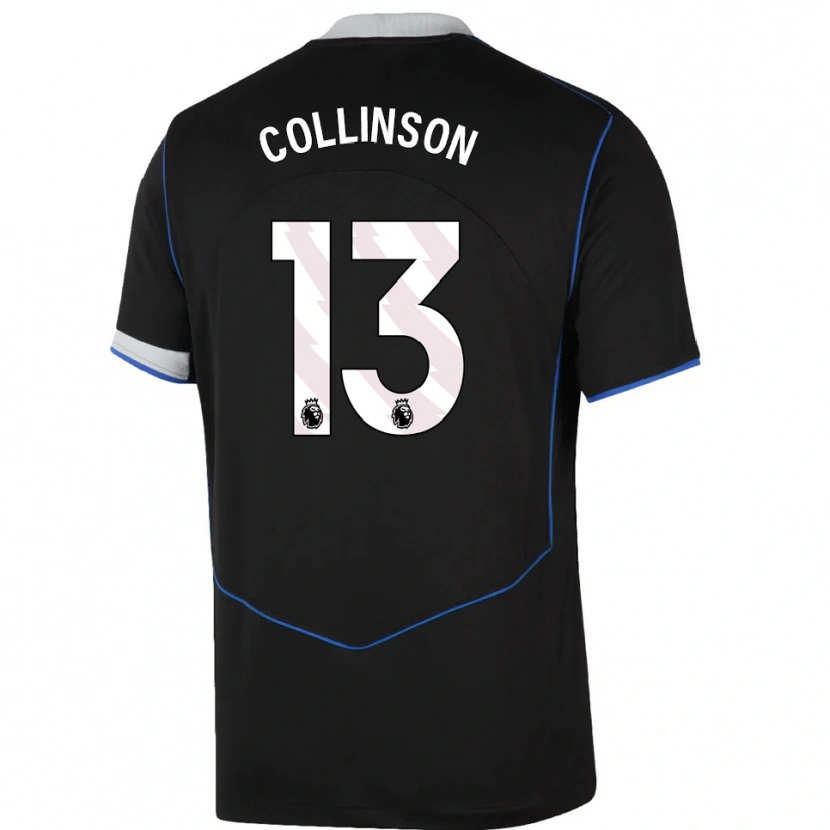 Danxen Pánské Isaac Collinson #13 Černá Modrá Stříbrná Třetí Hráčské Dresy 2025/26 Dres