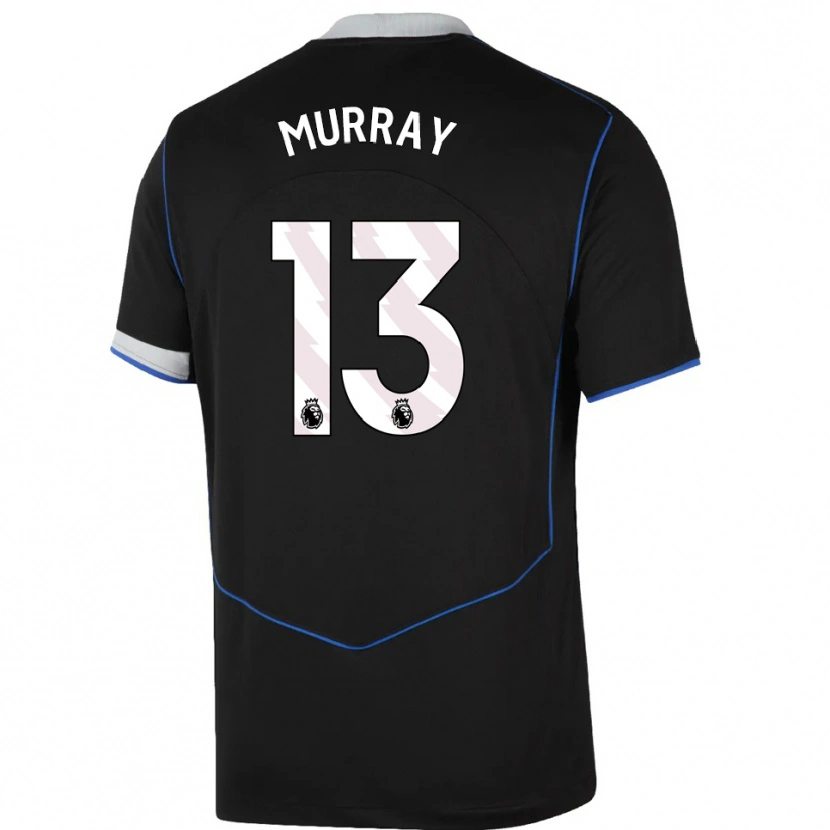 Danxen Pánské Jake Murray #13 Černá Modrá Stříbrná Třetí Hráčské Dresy 2025/26 Dres