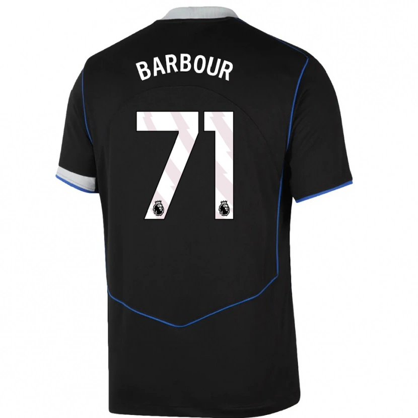 Danxen Pánské Kobe Barbour #71 Černá Modrá Stříbrná Třetí Hráčské Dresy 2025/26 Dres