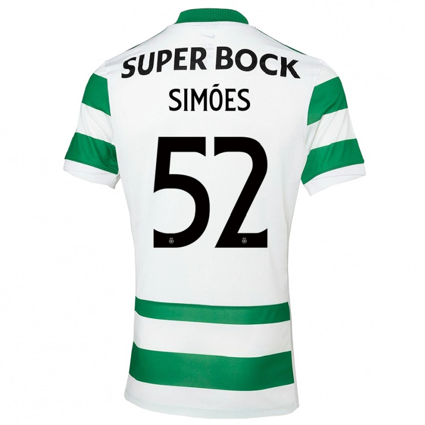 Danxen Dámské João Simões #52 Zelená Bílá Domů Hráčské Dresy 2025/26 Dres
