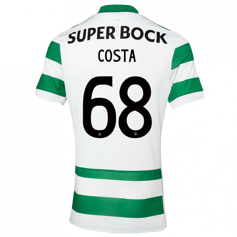 Danxen Dámské Daniel Costa #68 Zelená Bílá Domů Hráčské Dresy 2025/26 Dres