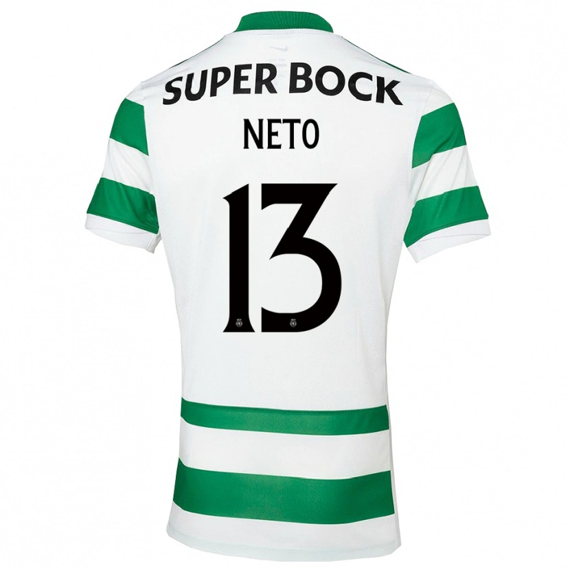 Danxen Dámské Luis Neto #13 Zelená Bílá Domů Hráčské Dresy 2025/26 Dres
