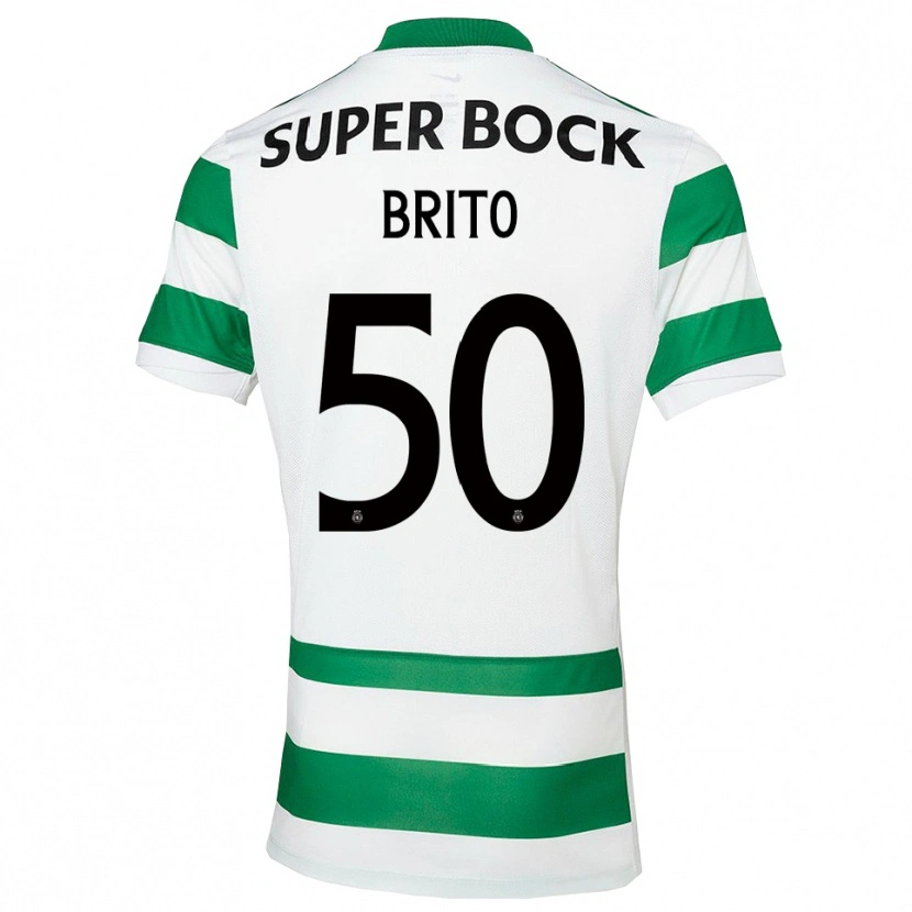 Danxen Dámské Alexandre Brito #50 Zelená Bílá Domů Hráčské Dresy 2025/26 Dres