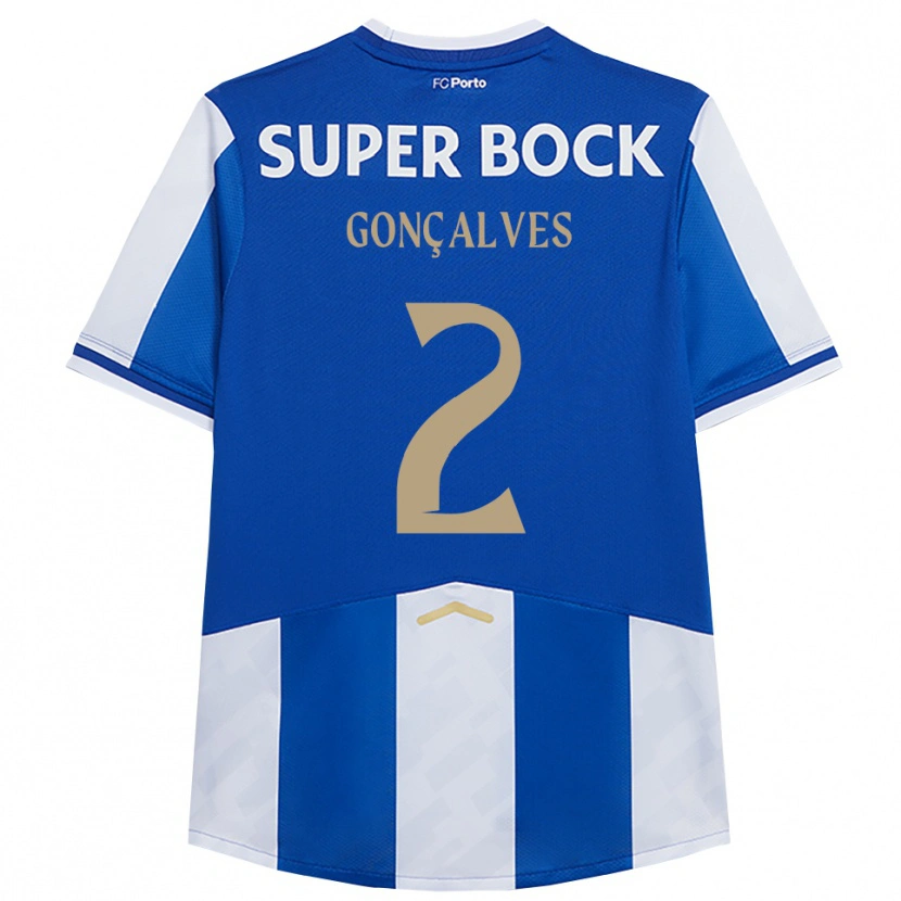 Danxen Dámské Ema Gonçalves #2 Modrá Bílá Domů Hráčské Dresy 2025/26 Dres