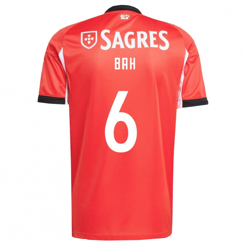 Danxen Dámské Alexander Bah #6 Červená Bílá Domů Hráčské Dresy 2025/26 Dres