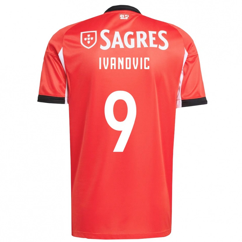 Danxen Dámské Franjo Ivanovic #9 Červená Bílá Domů Hráčské Dresy 2025/26 Dres