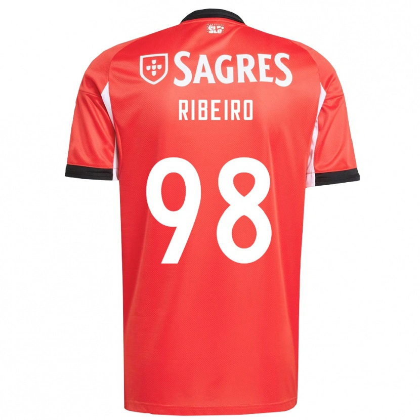 Danxen Dámské Ricardo Ribeiro #98 Červená Bílá Domů Hráčské Dresy 2025/26 Dres