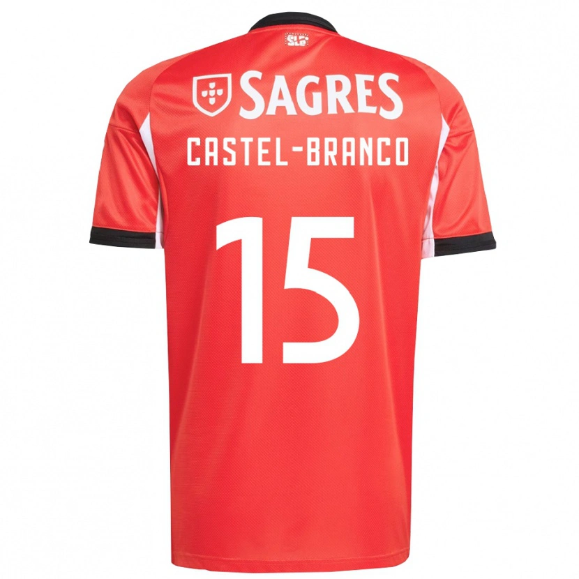 Danxen Dámské Diego Castel Branco #15 Červená Bílá Domů Hráčské Dresy 2025/26 Dres