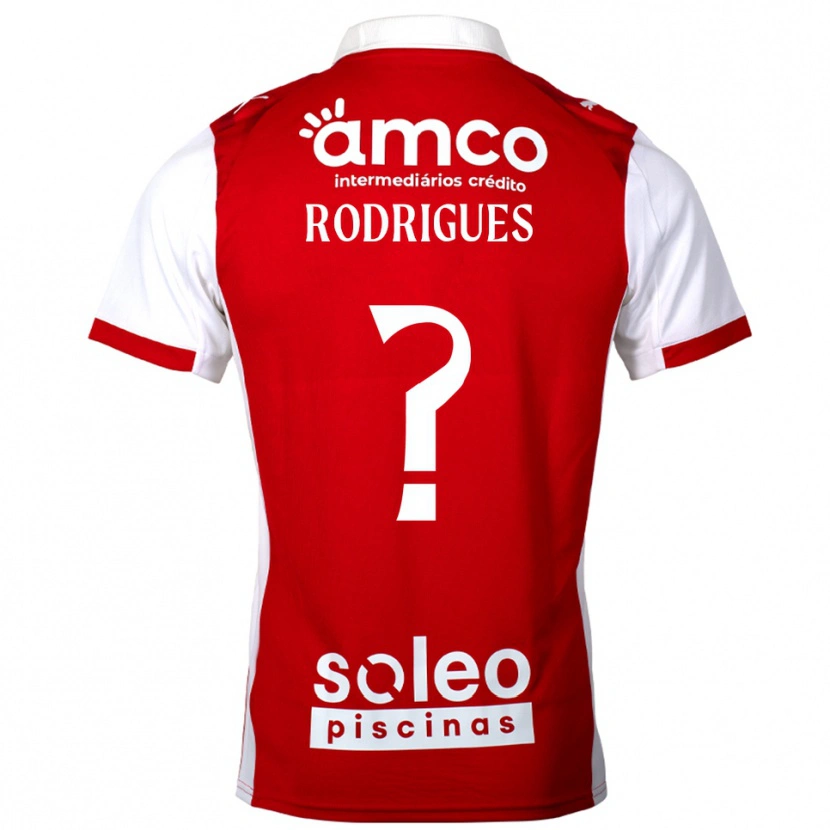Danxen Dámské David Rodrigues #0 Červená Bílá Domů Hráčské Dresy 2025/26 Dres