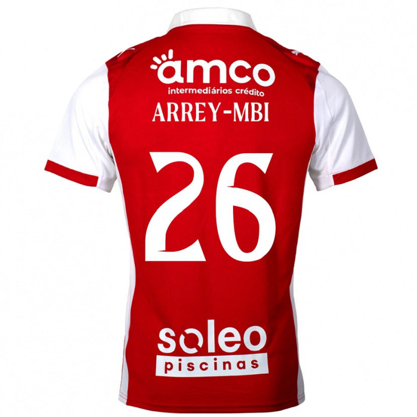 Danxen Dámské Bright Arrey-Mbi #26 Červená Bílá Domů Hráčské Dresy 2025/26 Dres
