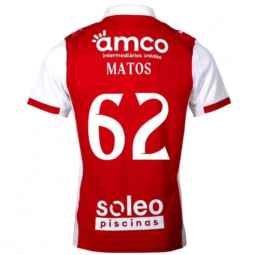 Danxen Dámské Nuno Matos #62 Červená Bílá Domů Hráčské Dresy 2025/26 Dres