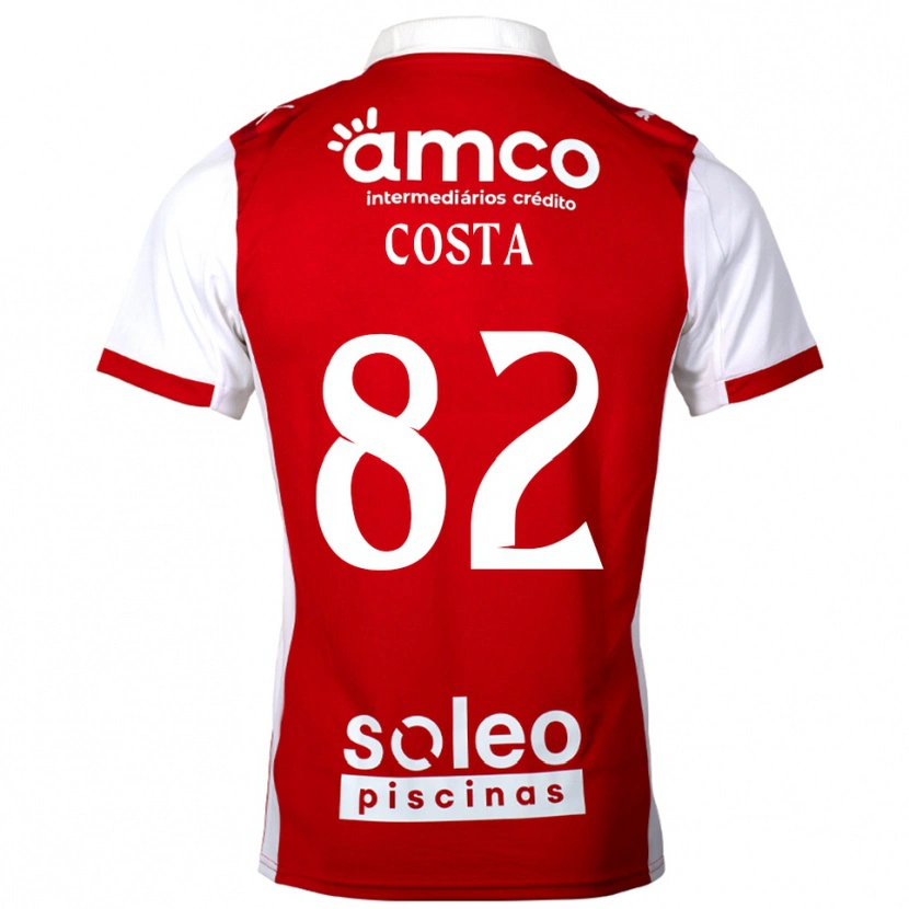 Danxen Dámské Gui Costa #82 Červená Bílá Domů Hráčské Dresy 2025/26 Dres