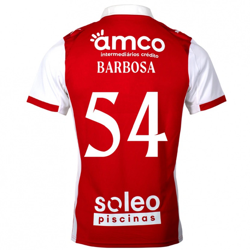 Danxen Dámské Gui Barbosa #54 Červená Bílá Domů Hráčské Dresy 2025/26 Dres