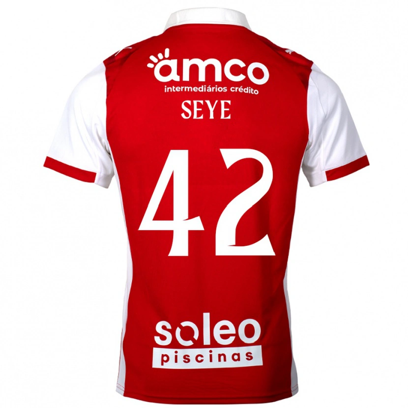 Danxen Dámské Modou Seye #42 Červená Bílá Domů Hráčské Dresy 2025/26 Dres