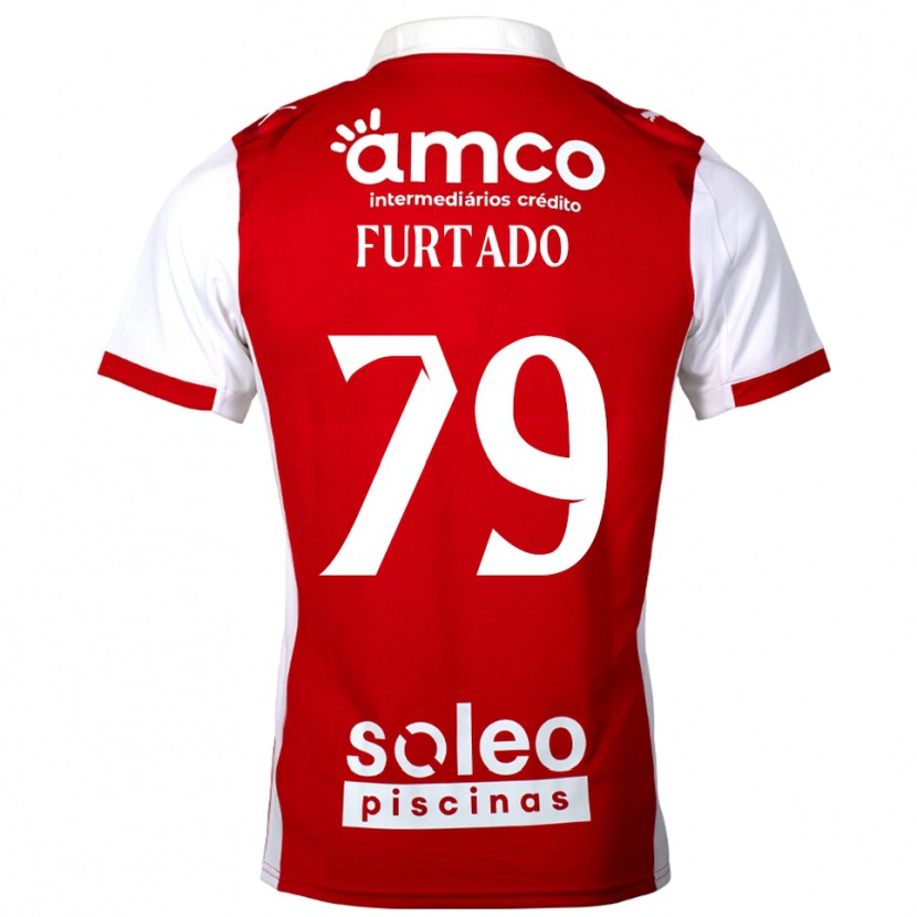 Danxen Dámské Rúben Furtado #79 Červená Bílá Domů Hráčské Dresy 2025/26 Dres