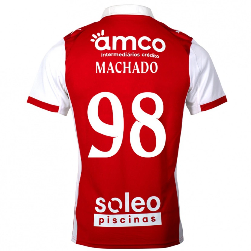 Danxen Dámské Gonçalo Machado #98 Červená Bílá Domů Hráčské Dresy 2025/26 Dres