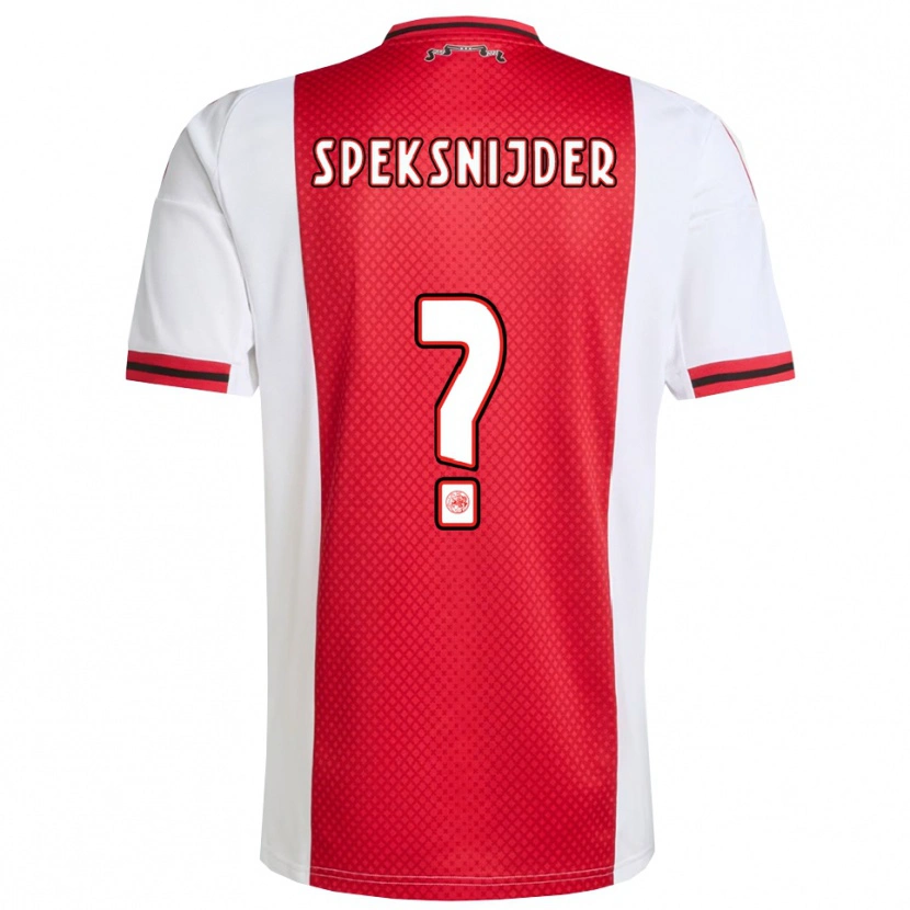 Danxen Dámské Rico Speksnijder #0 Červená Bílá Domů Hráčské Dresy 2025/26 Dres