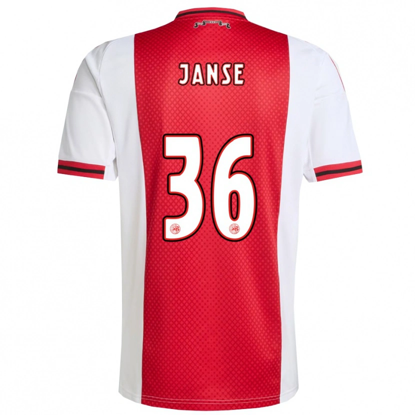 Danxen Dámské Dies Janse #36 Červená Bílá Domů Hráčské Dresy 2025/26 Dres