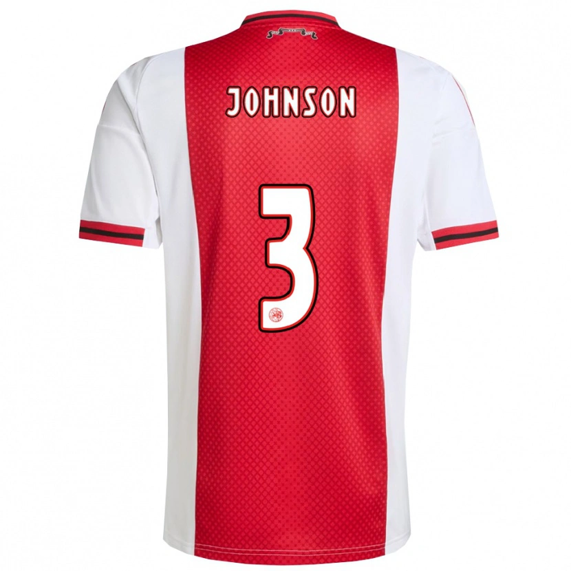 Danxen Dámské Jinairo Johnson #3 Červená Bílá Domů Hráčské Dresy 2025/26 Dres
