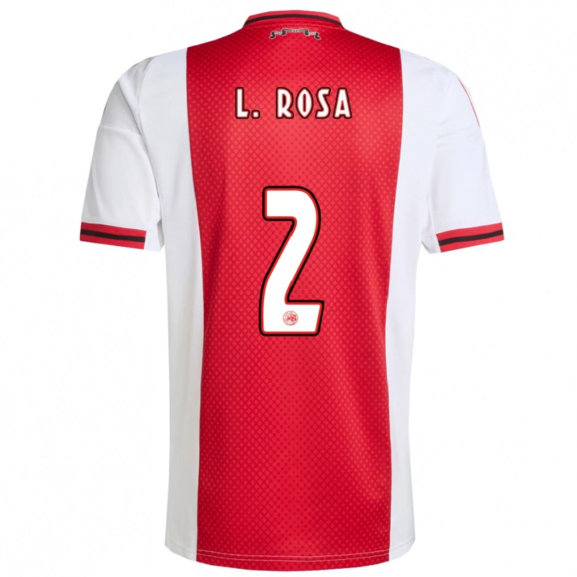 Danxen Dámské Lucas Rosa #2 Červená Bílá Domů Hráčské Dresy 2025/26 Dres