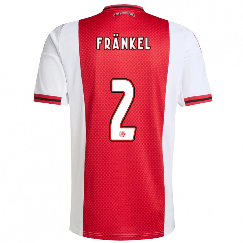 Danxen Dámské Leroy Fränkel #2 Červená Bílá Domů Hráčské Dresy 2025/26 Dres