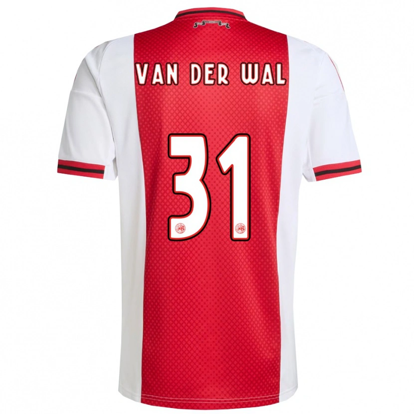 Danxen Dámské Dionne Van Der Wal #31 Červená Bílá Domů Hráčské Dresy 2025/26 Dres