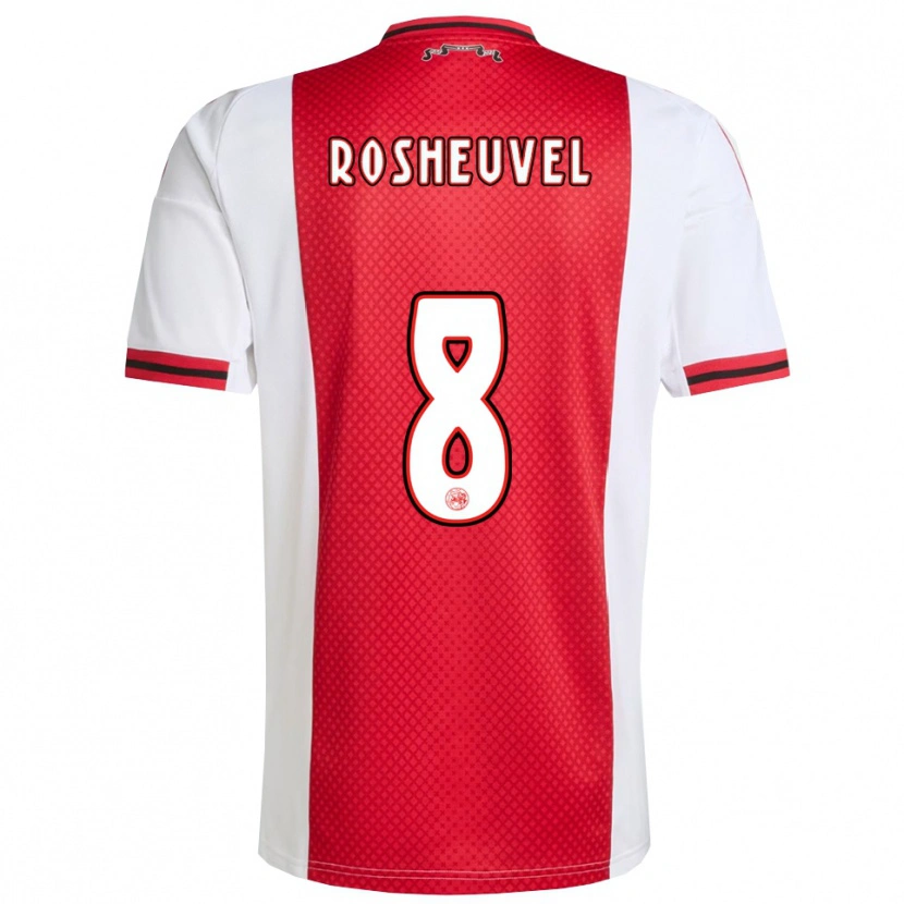 Danxen Dámské Darren Rosheuvel #8 Červená Bílá Domů Hráčské Dresy 2025/26 Dres