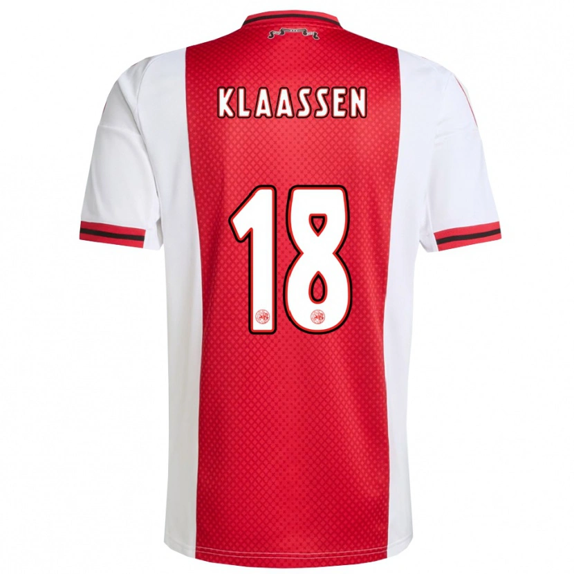 Danxen Dámské Davy Klaassen #18 Červená Bílá Domů Hráčské Dresy 2025/26 Dres