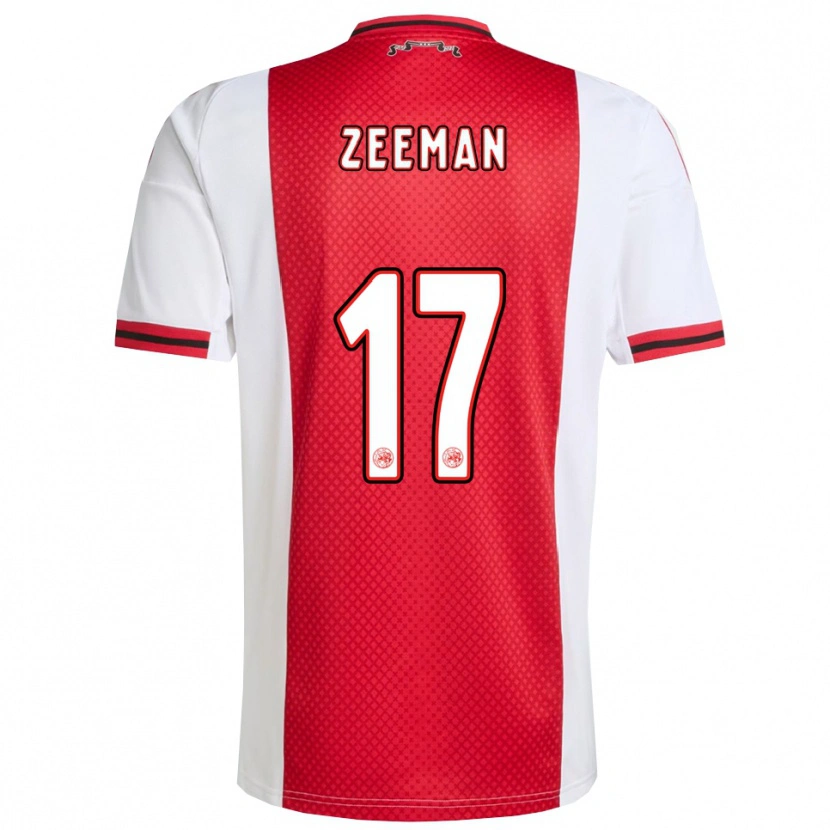 Danxen Dámské Kelly Zeeman #17 Červená Bílá Domů Hráčské Dresy 2025/26 Dres
