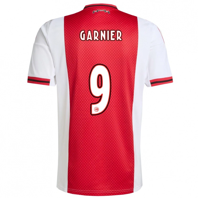 Danxen Dámské Roméo Garnier #9 Červená Bílá Domů Hráčské Dresy 2025/26 Dres