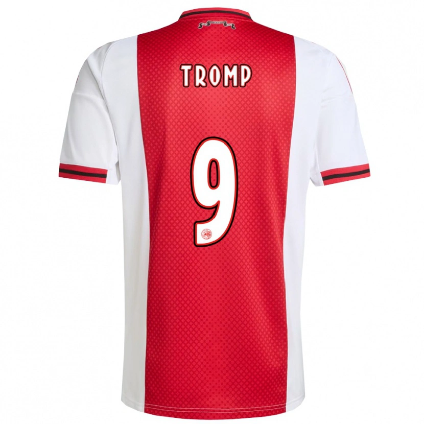 Danxen Dámské Nikita Tromp #9 Červená Bílá Domů Hráčské Dresy 2025/26 Dres