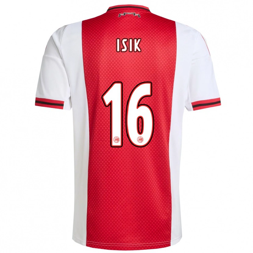 Danxen Dámské Enes Işık #16 Červená Bílá Domů Hráčské Dresy 2025/26 Dres