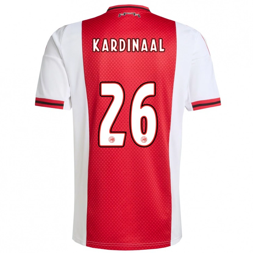 Danxen Dámské Isa Kardinaal #26 Červená Bílá Domů Hráčské Dresy 2025/26 Dres