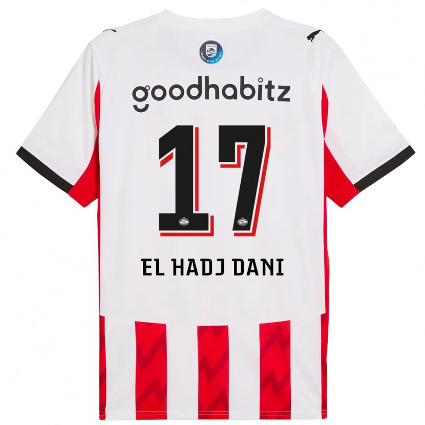 Danxen Dámské Soudais El Hadj Dani #17 Červená Bílá Domů Hráčské Dresy 2025/26 Dres