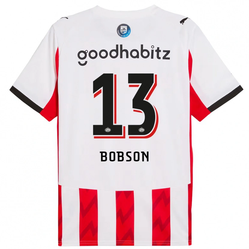Danxen Dámské Ersien Bobson #13 Červená Bílá Domů Hráčské Dresy 2025/26 Dres