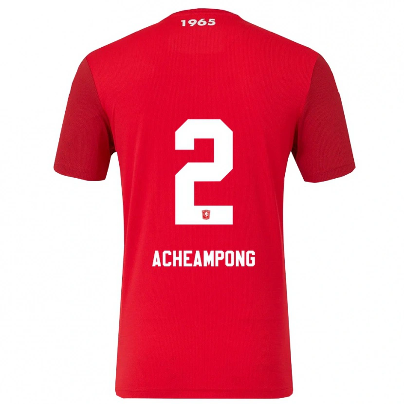 Danxen Dámské Sage Acheampong #2 Červená Bílá Domů Hráčské Dresy 2025/26 Dres