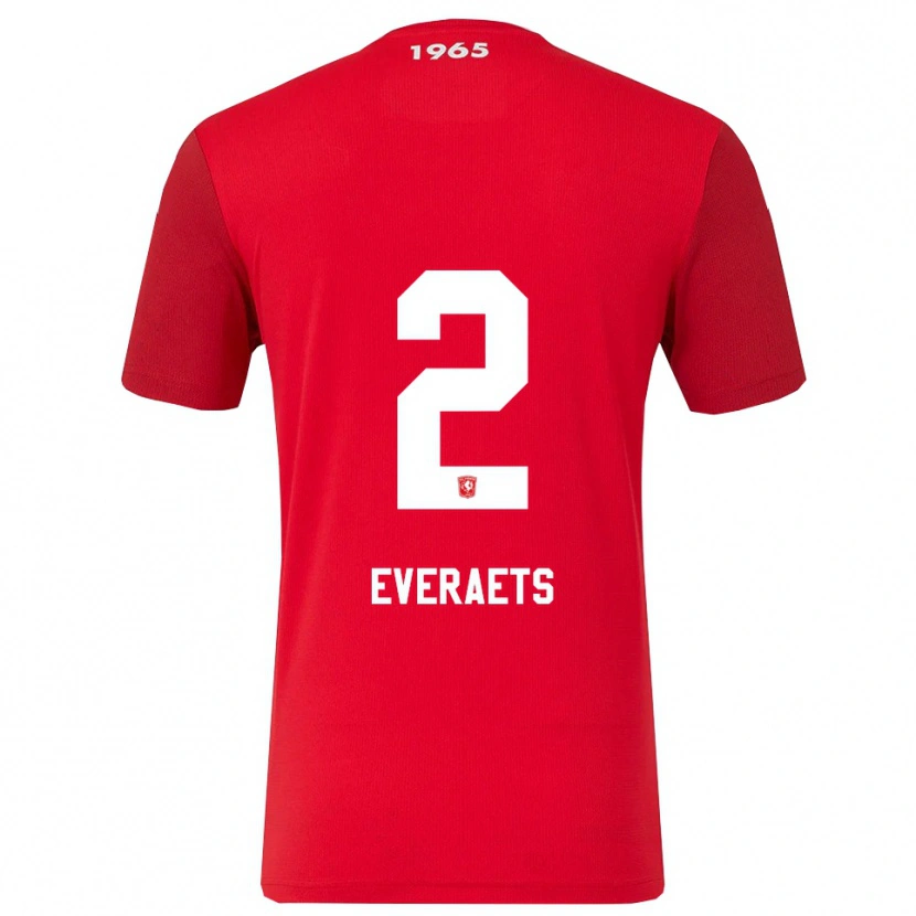 Danxen Dámské Kim Everaets #2 Červená Bílá Domů Hráčské Dresy 2025/26 Dres