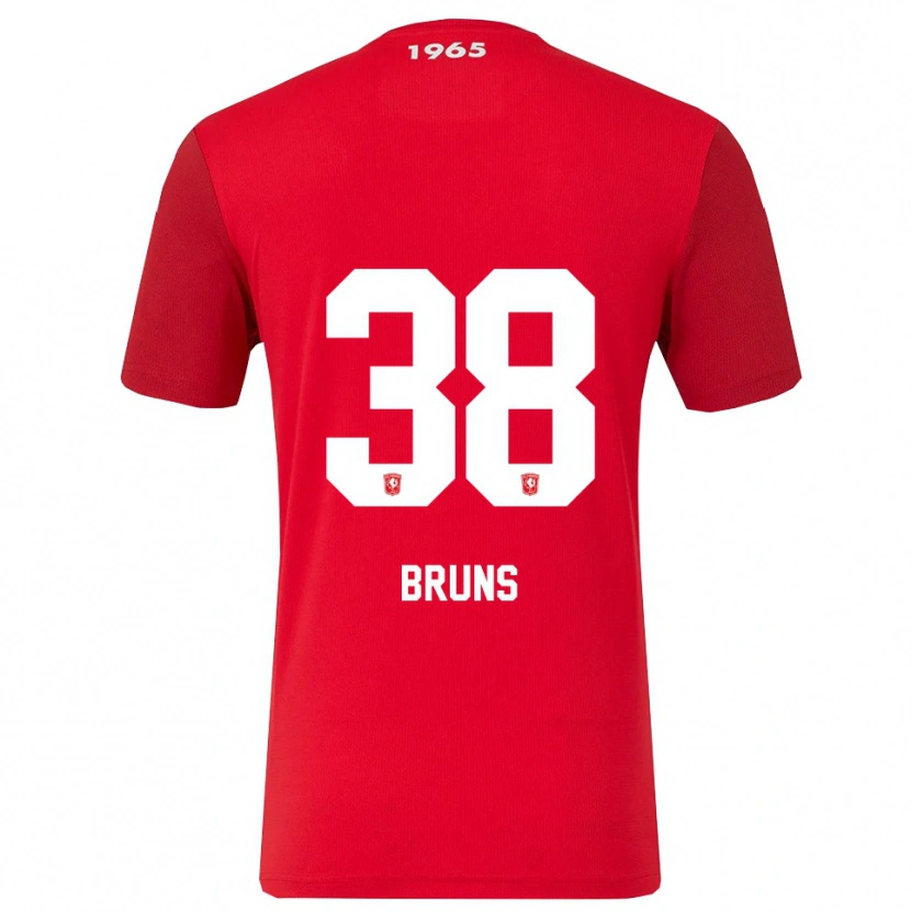 Danxen Dámské Max Bruns #38 Červená Bílá Domů Hráčské Dresy 2025/26 Dres