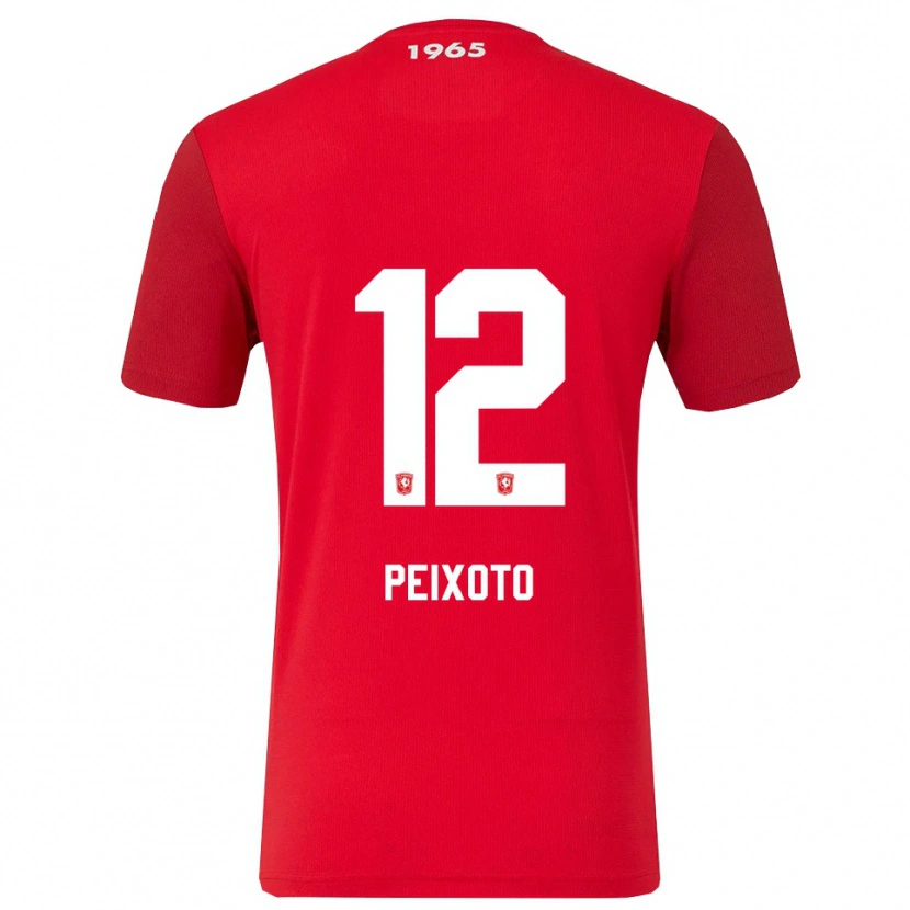 Danxen Dámské Guilherme Peixoto #12 Červená Bílá Domů Hráčské Dresy 2025/26 Dres